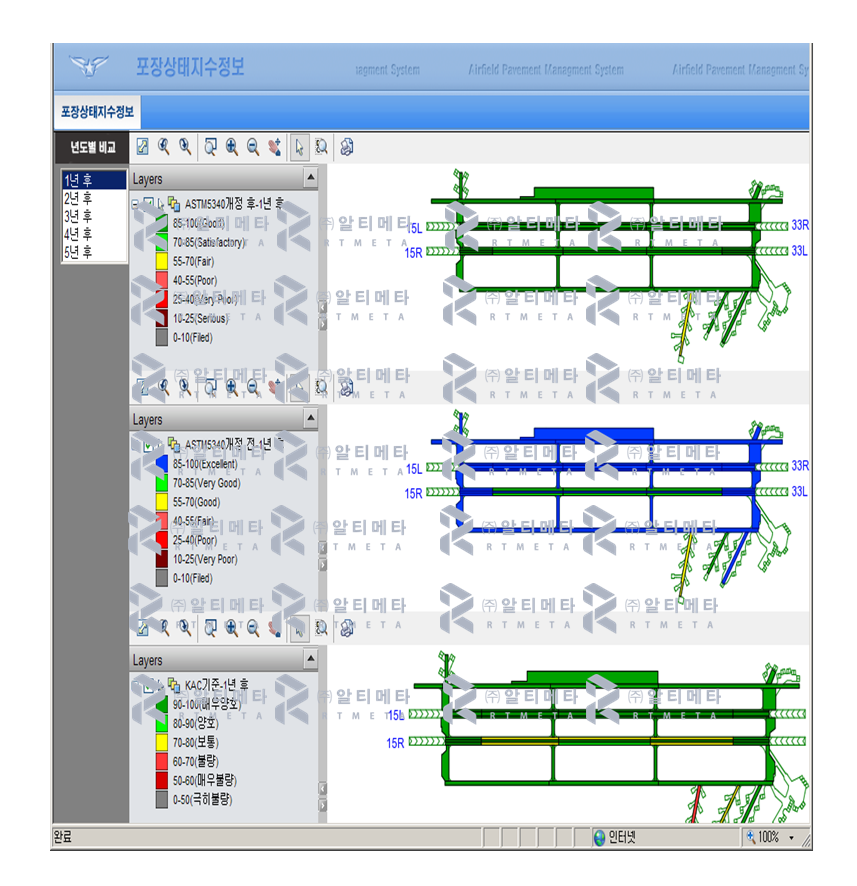 공군 비행장 포장관리시스템
